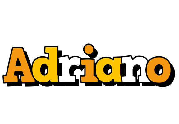 Adriano cartoon logo