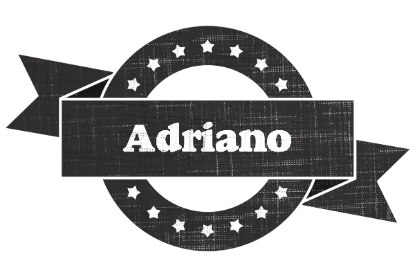 Adriano grunge logo