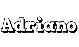 Adriano snowing logo