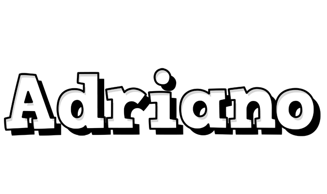 Adriano snowing logo