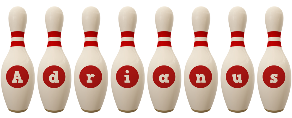Adrianus bowling-pin logo