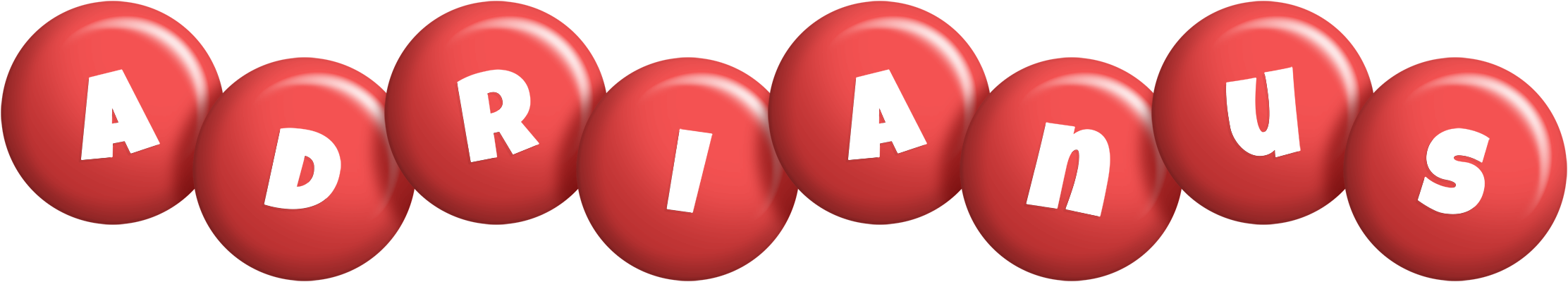 Adrianus candy-red logo