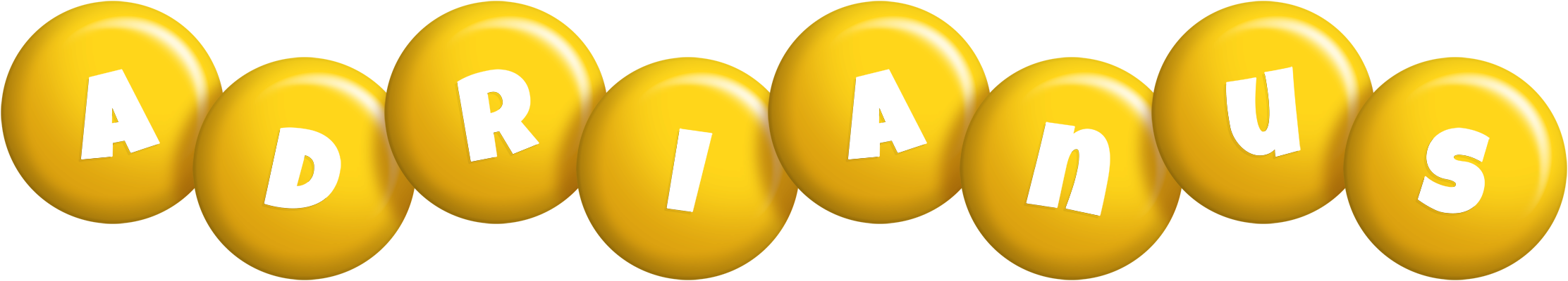 Adrianus candy-yellow logo