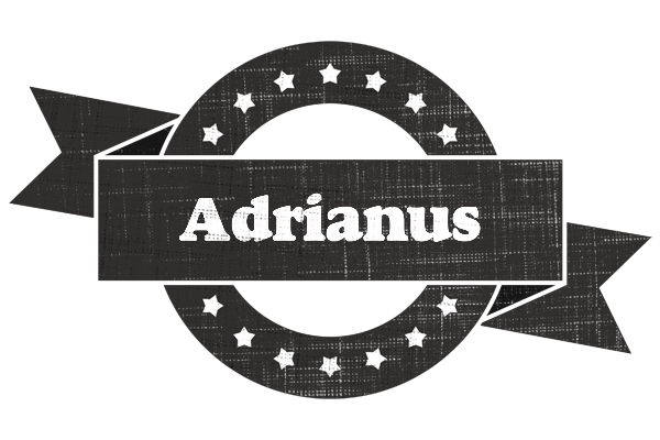 Adrianus grunge logo