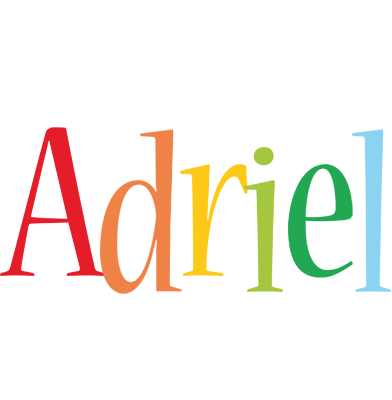 Adriel birthday logo