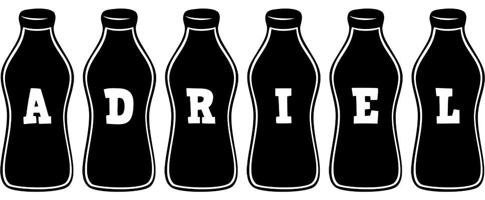 Adriel bottle logo