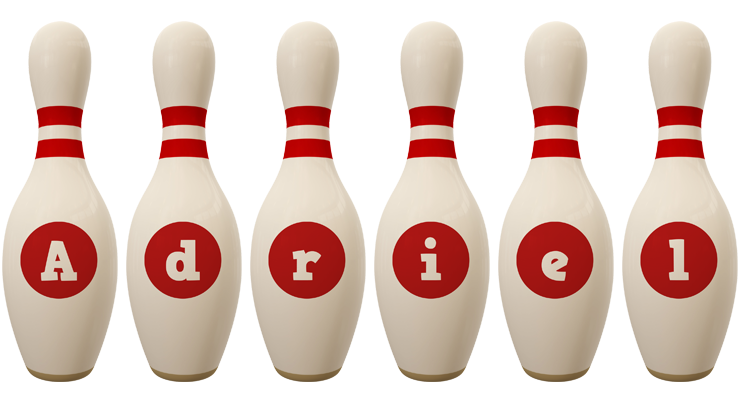 Adriel bowling-pin logo