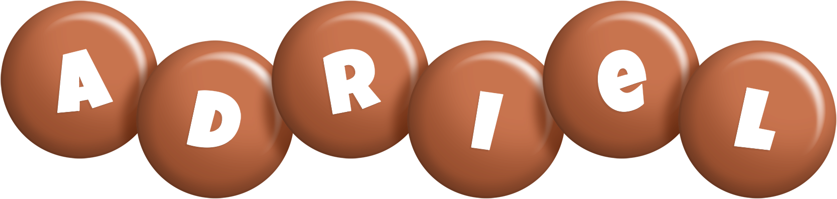 Adriel candy-brown logo