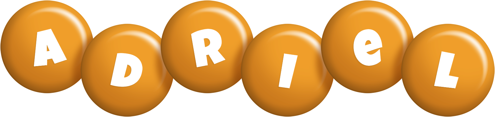 Adriel candy-orange logo