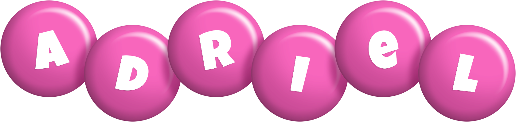 Adriel candy-pink logo