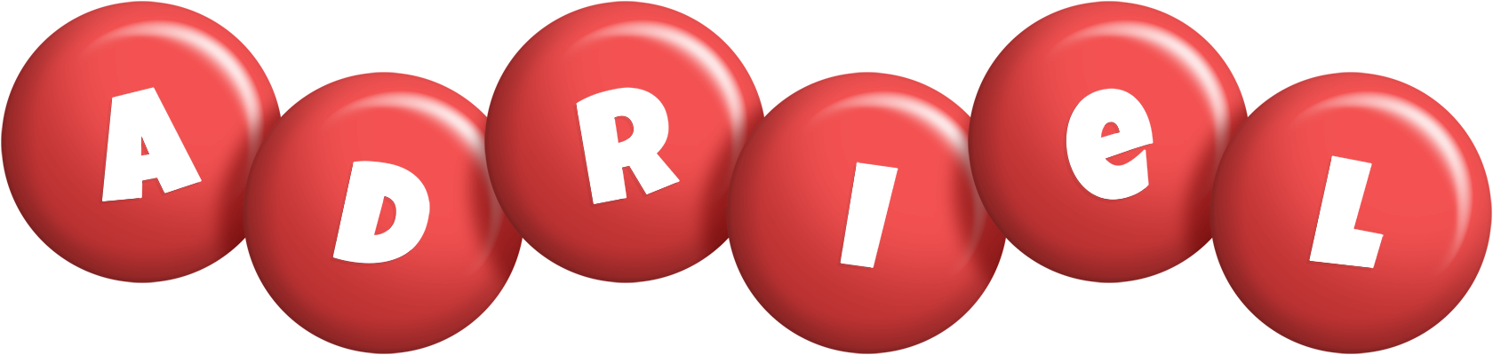 Adriel candy-red logo
