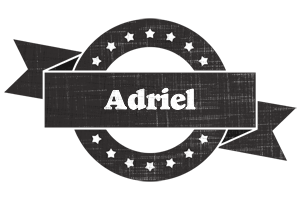 Adriel grunge logo