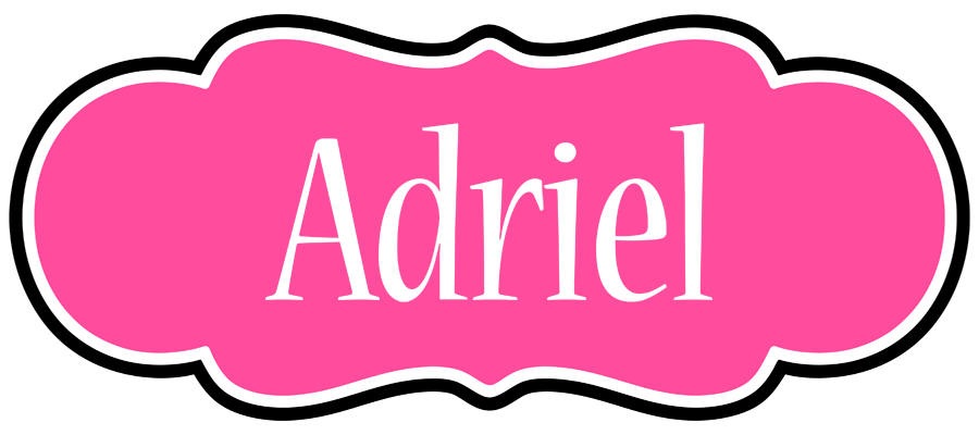 Adriel invitation logo