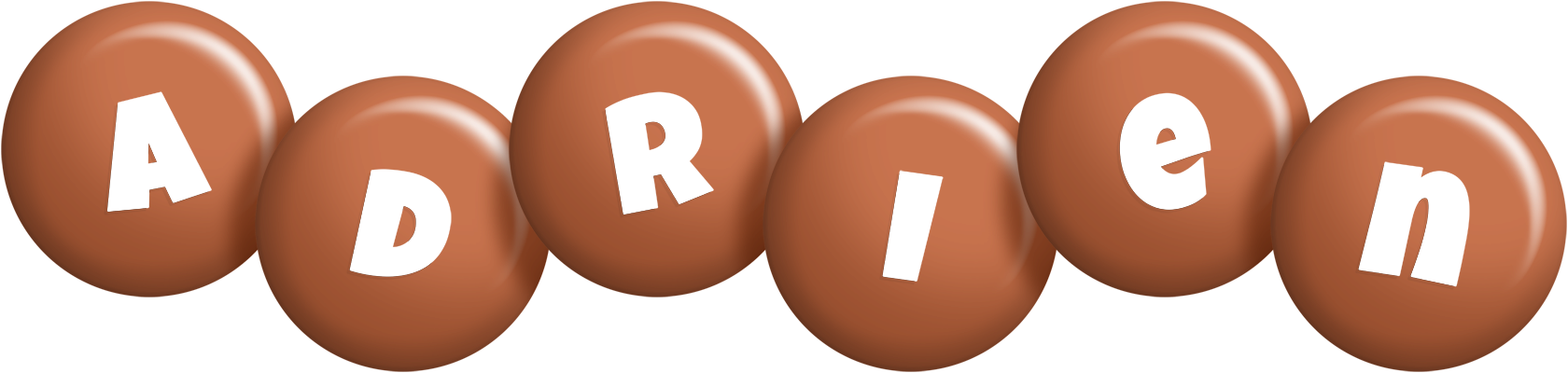 Adrien candy-brown logo