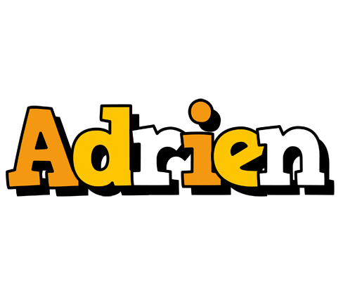 Adrien cartoon logo