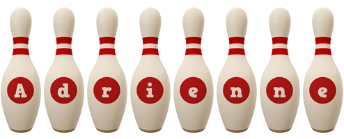 Adrienne bowling-pin logo