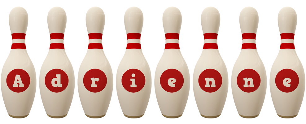 Adrienne bowling-pin logo