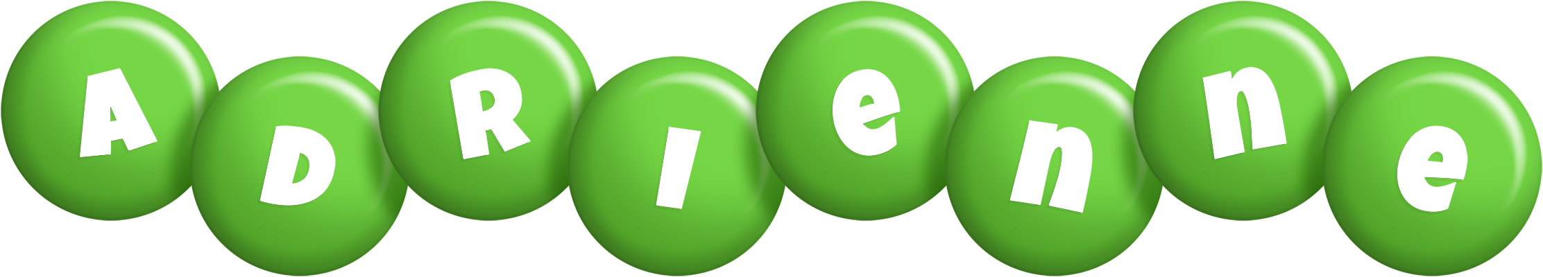Adrienne candy-green logo
