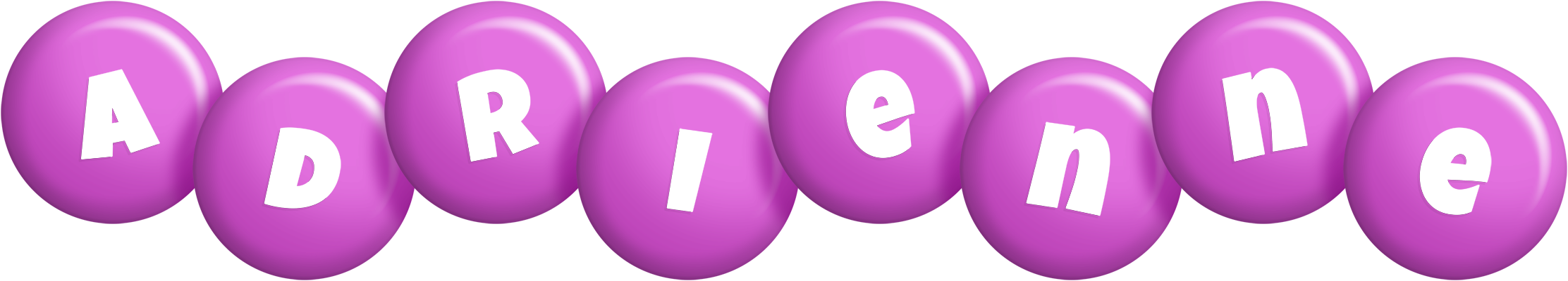 Adrienne candy-purple logo