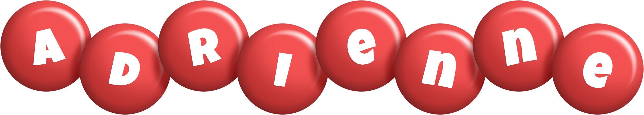 Adrienne candy-red logo