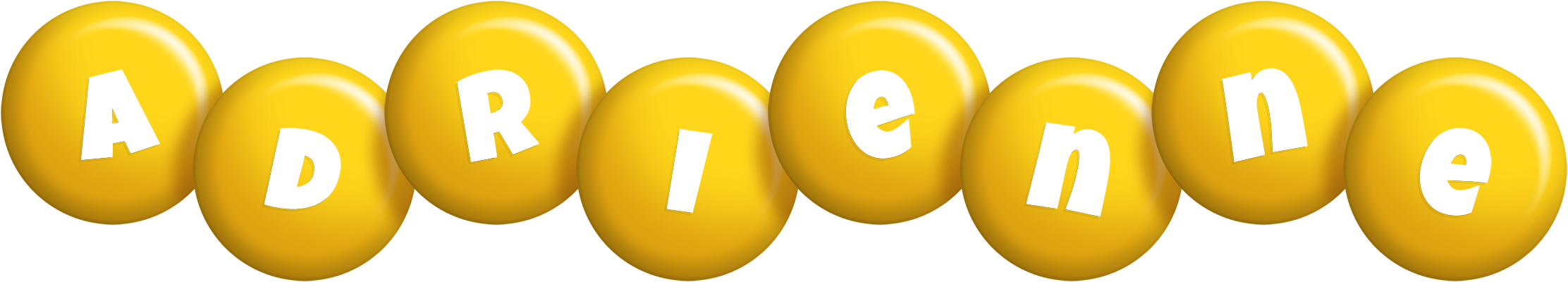 Adrienne candy-yellow logo