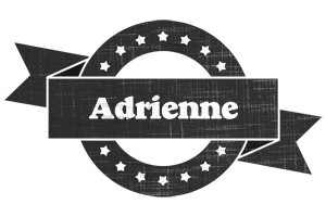 Adrienne grunge logo