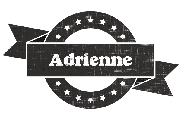Adrienne grunge logo