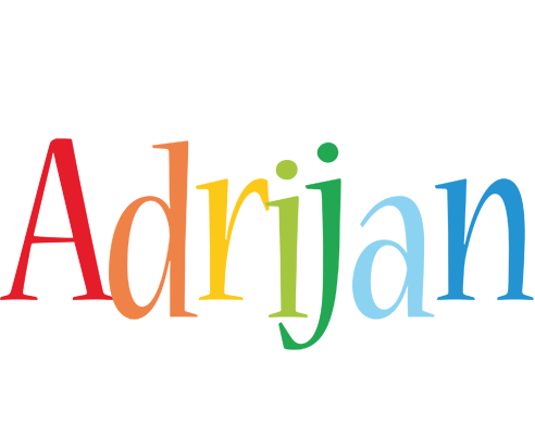 Adrijan birthday logo