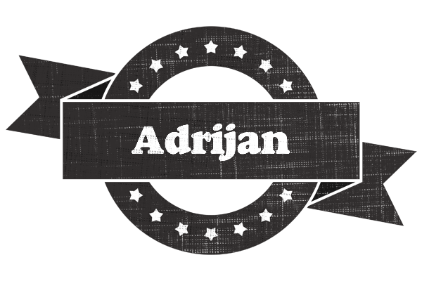 Adrijan grunge logo
