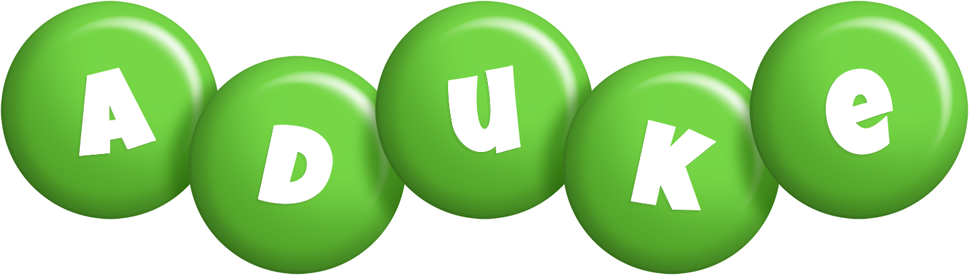 Aduke candy-green logo