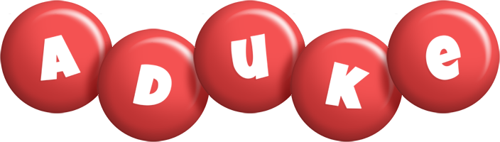 Aduke candy-red logo
