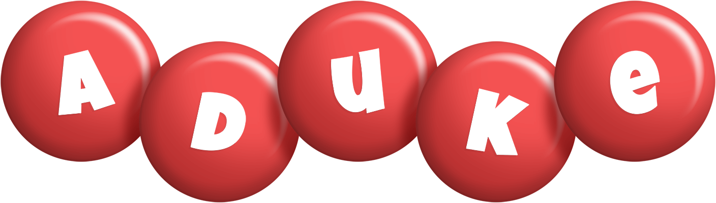Aduke candy-red logo