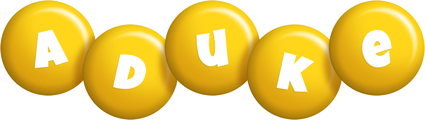 Aduke candy-yellow logo