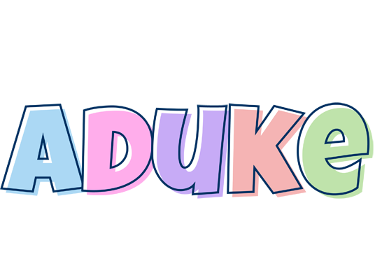 Aduke pastel logo