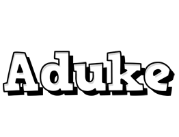 Aduke snowing logo
