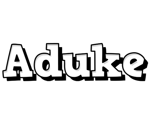 Aduke snowing logo