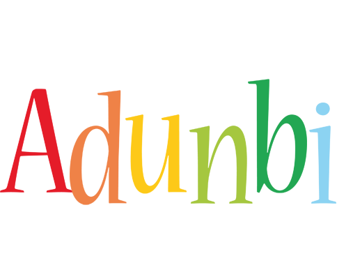 Adunbi birthday logo