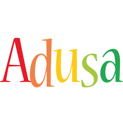 Adusa birthday logo