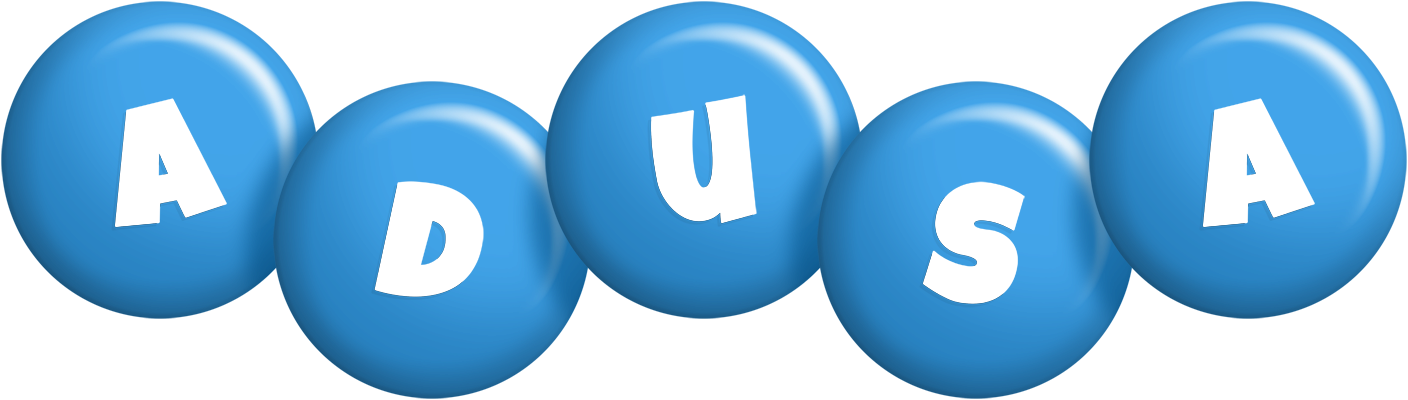 Adusa candy-blue logo