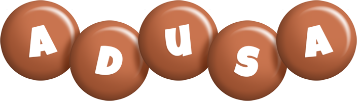 Adusa candy-brown logo