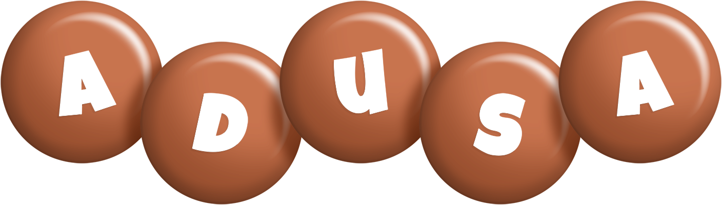 Adusa candy-brown logo