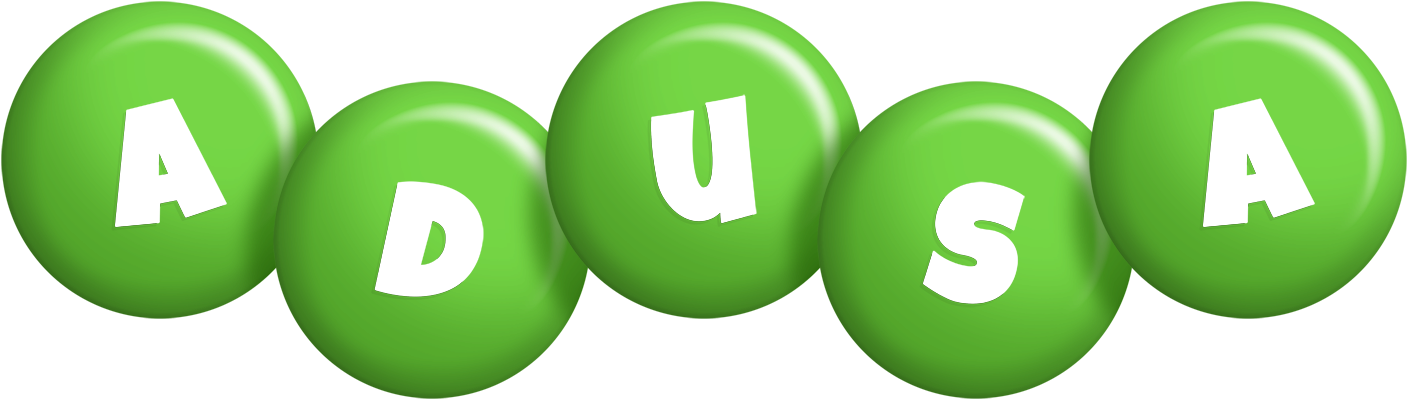 Adusa candy-green logo