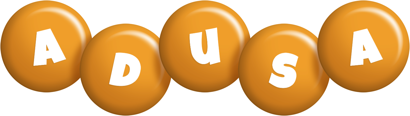 Adusa candy-orange logo