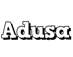 Adusa snowing logo