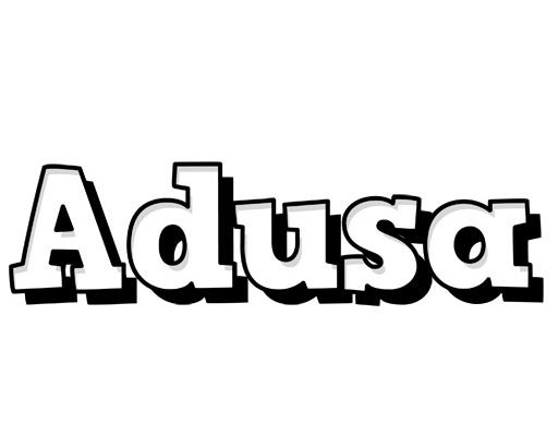 Adusa snowing logo