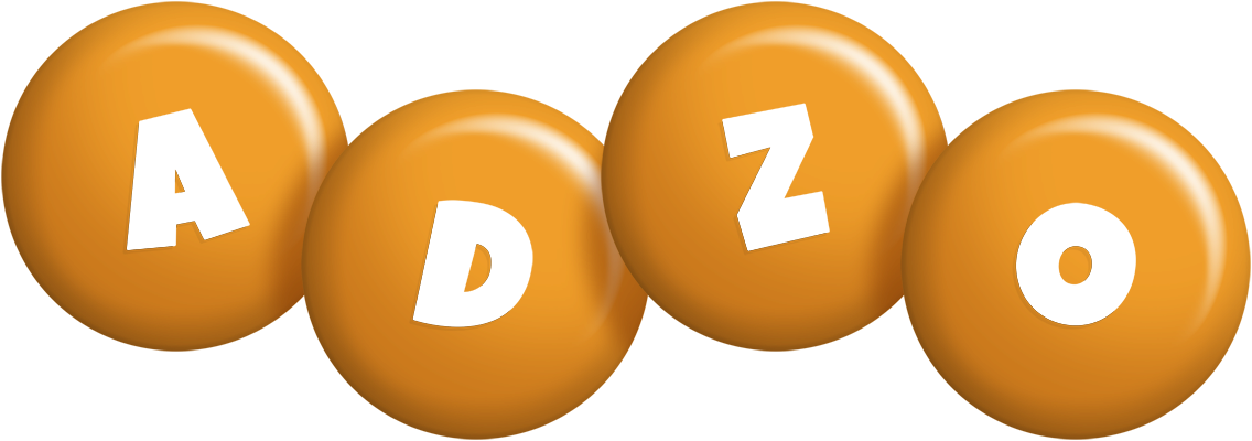 Adzo candy-orange logo