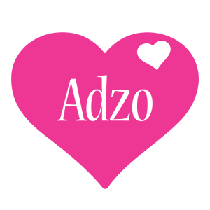 Adzo love-heart logo