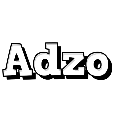 Adzo snowing logo