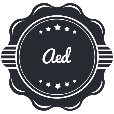 Aed badge logo