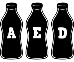 Aed bottle logo